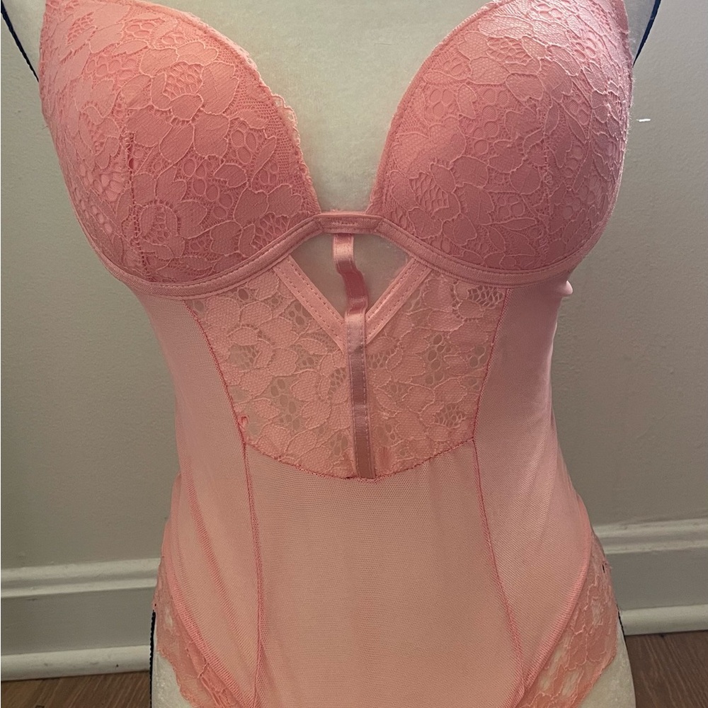 Secret Lace mesh keyhole teddy bodysuit